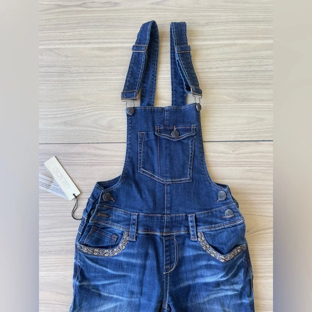 Grace Denim Blue Women's Overalls - Picture 9 of 14